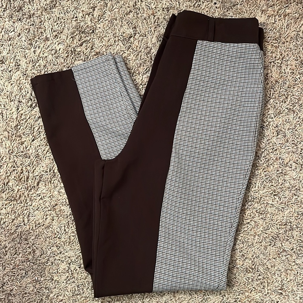 Nasty Gal Brown Print Pants Sz 2